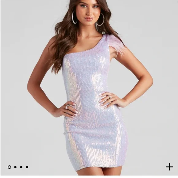 Windsor Dresses | Windsor Mini Sequin Dress | Color: Purple/White | Size: M | Annakkuhn's Closet